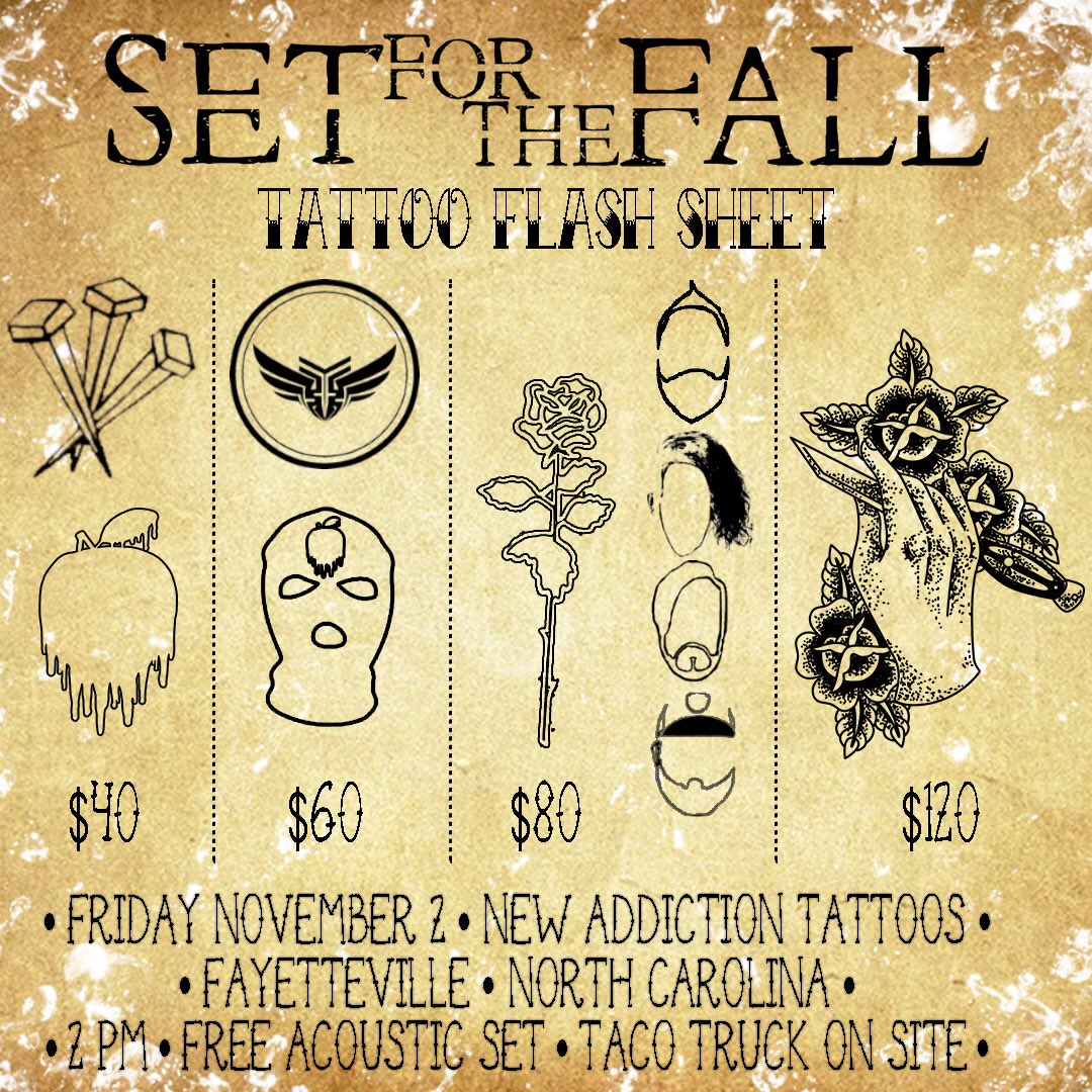 Friday November 2nd. Get tatted with us 🤘🏻