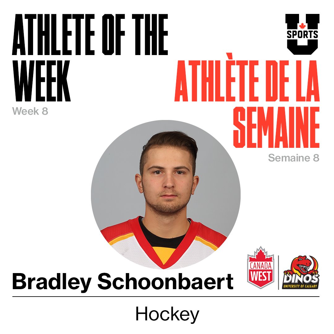 USPORTSca's tweet photo. Congratulations to our U SPORTS Athletes of the Week!
Félicitations! Athlètes de la semaine U SPORTS:

Christina Morelli ⚽️ (@yorkulions)
Bradley Schoonbaert 🏒 (@UCDinos)

🔗 EN: https://t.co/LYsDK9O86V // 🔗 FR: https://t.co/sHWkUD6RTk https://t.co/xhjUDZY1K4