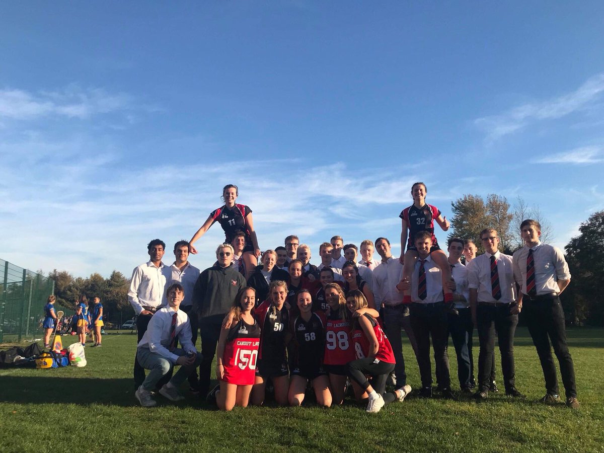 CardiffLacrosse's tweet photo. Solid effort from everyone today, and what a beautiful day to play! ❤️🖤

Men’s
11-5 to Bath. Player of the match Josh Edwards!

Women’s 2s
12-7 to Bath. Player of the match Millie Delaney

Women’s 1s
A loss to bath but Player of the match Caroline Getley! https://t.co/nZ7pVgUVrV