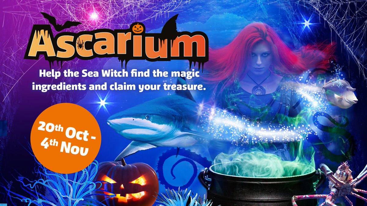visitnorfolk's tweet photo. From aquarium to ASCARIUM... take a step into the creepy deep @SEALIFEYarmouth this #Halloween https://t.co/s6ZWZzQ0W0 https://t.co/zBdAAjaQho