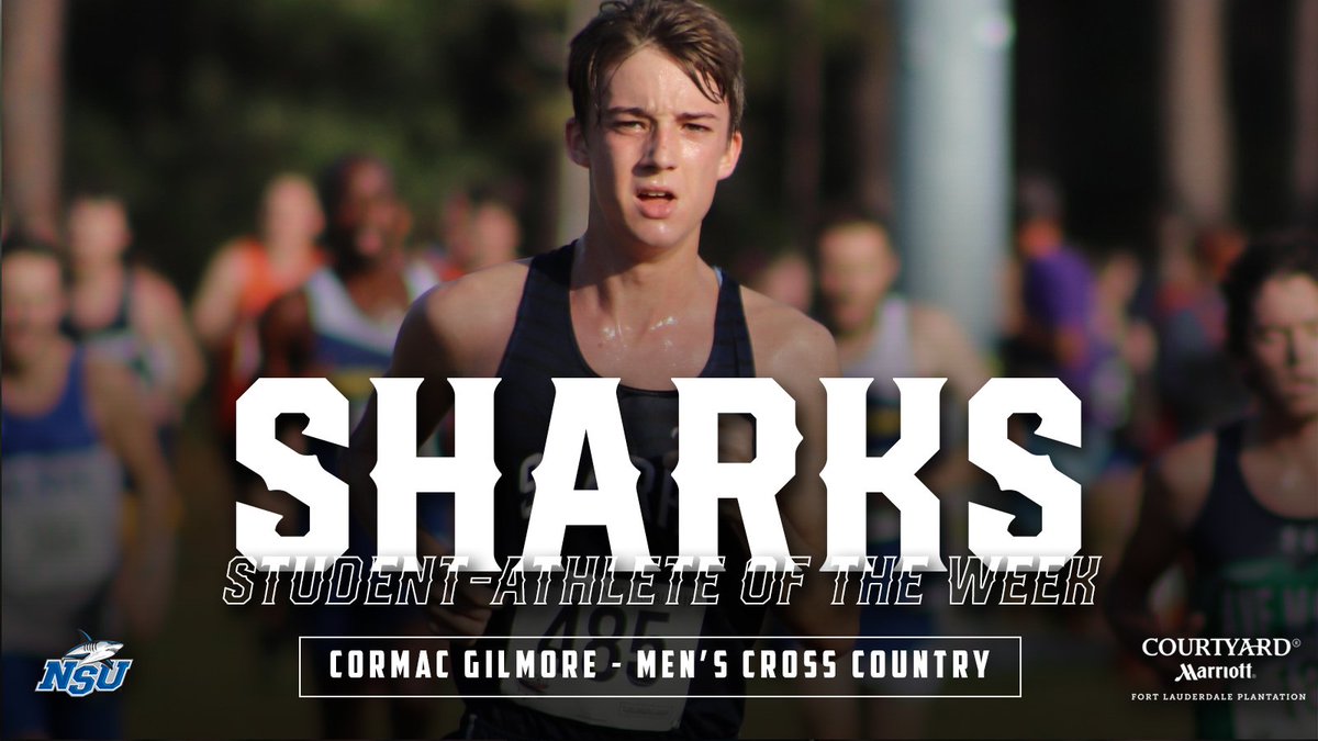 NSUSharks's tweet photo. Congratulations to this week's Sharks Student-Athlete of the Week, Cormac Gilmore! 

#VoteSharksPOW https://t.co/NfsKjyQBJ9