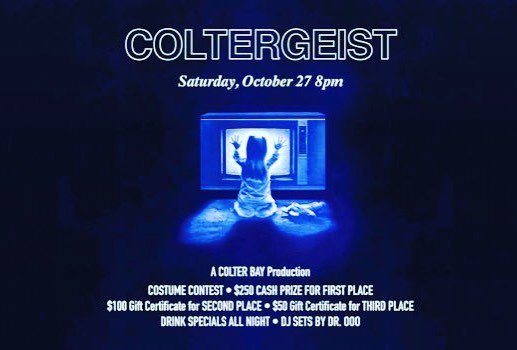 ColterBay's tweet image. The party starts at 8 on Saturday! Come get Spooky Buffalo. #colterbaybuffalo #buffaloscornerbar #spooky