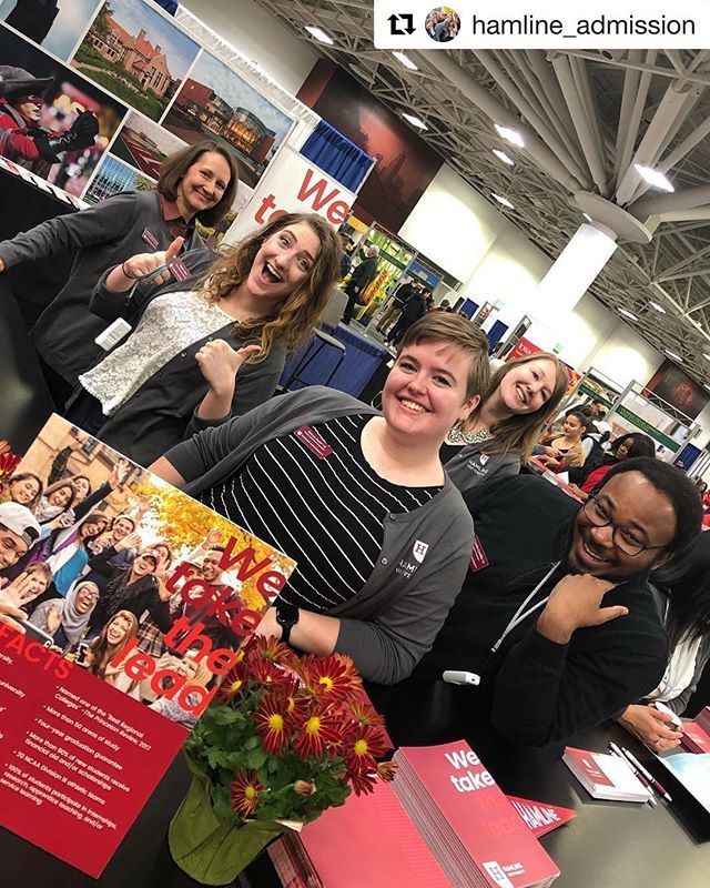 mnprivcolleges's tweet photo. #Repost @hamline_admission
・・・
Come make our day! Visit @hamlineu  at the National College fair this afternoon or evening! Sessions are 9am-Noon and 5pm-8pm
#wetakethelead #hamlineproud https://t.co/77xXHtdPxz https://t.co/n6bvlda6wq
