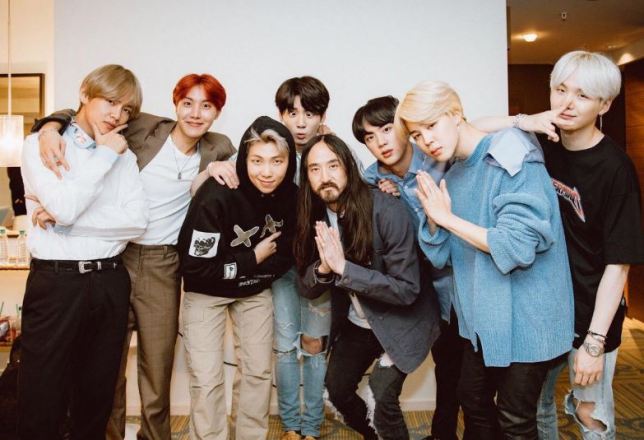 They like Steve Aoki. A lot. So much so that Namjoon gave Steve his shirt  If they weren’t satisfied with his work, why would they have invited him to work on TTU? They're clearly happy to do another collab with him