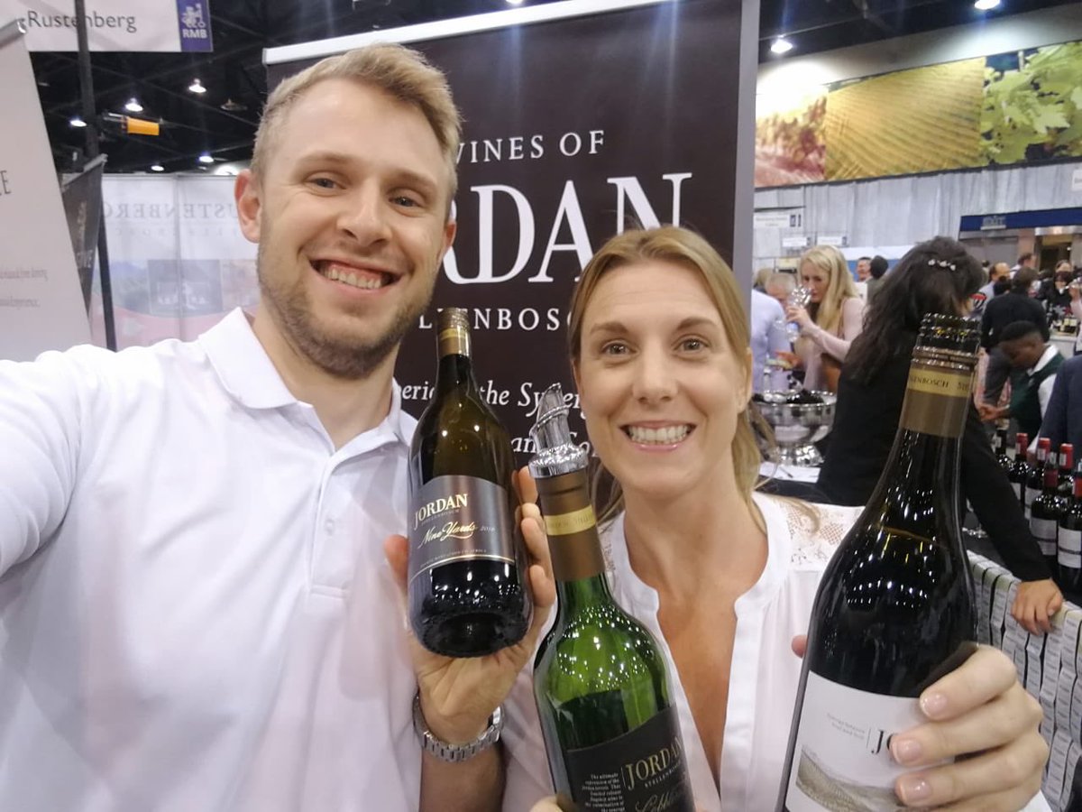 Wade and Thea are flying the Jordan flag at @RMBWinex in #Jozi this evening!

#premiumatplay