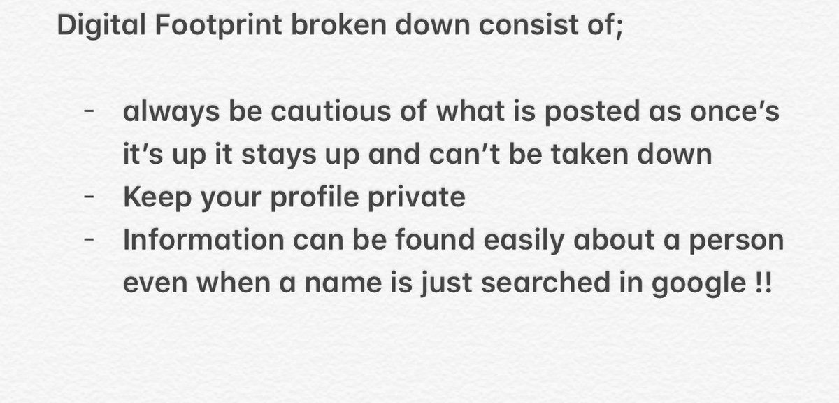 PUNC2018Tati's tweet photo. Digital foot print is very important to consider !! #PUNC18 https://t.co/u3f5lV7Wdd