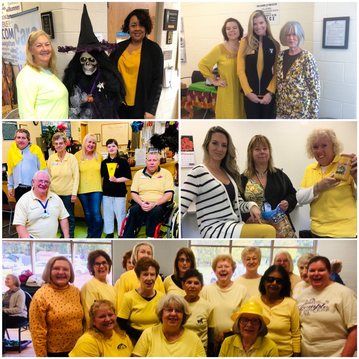 northpennymca's tweet photo. Going for gold! We are wearing yellow today for respect. The corporate office is even eating yellow (which is just an excuse to eat nachos for lunch!) @IVCCOUNTS #charactercounts #CCWEEK2018 https://t.co/MFwdblFkrn