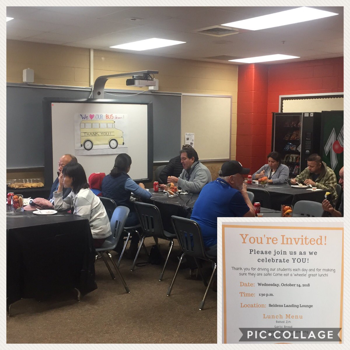 Thank You Luncheon for our wonderful bus drivers. Camaraderie among #friends &amp; colleagues.   #busdrivers #busdriverappreciation 
#LCPSBus18 #LCPS19