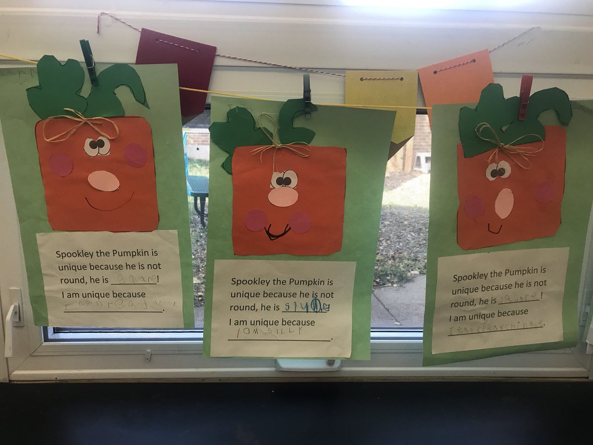 MrsGappa's tweet image. We are all special and unique!  ❤️ the way our #Spookley pumpkins came out!!!