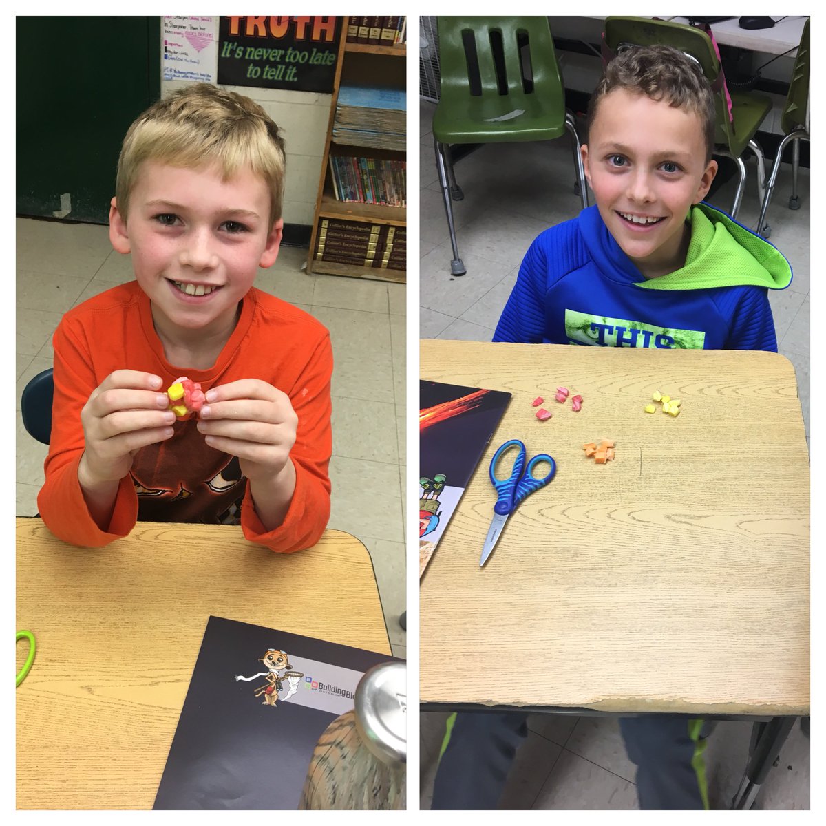 MrsCohenGMS's tweet photo. We recreated the rock cycle in science today using Starbursts! The class loved it and leaned a lot. They also loved eating an unused Starburst when we finished. https://t.co/bg0n7IAB3K
