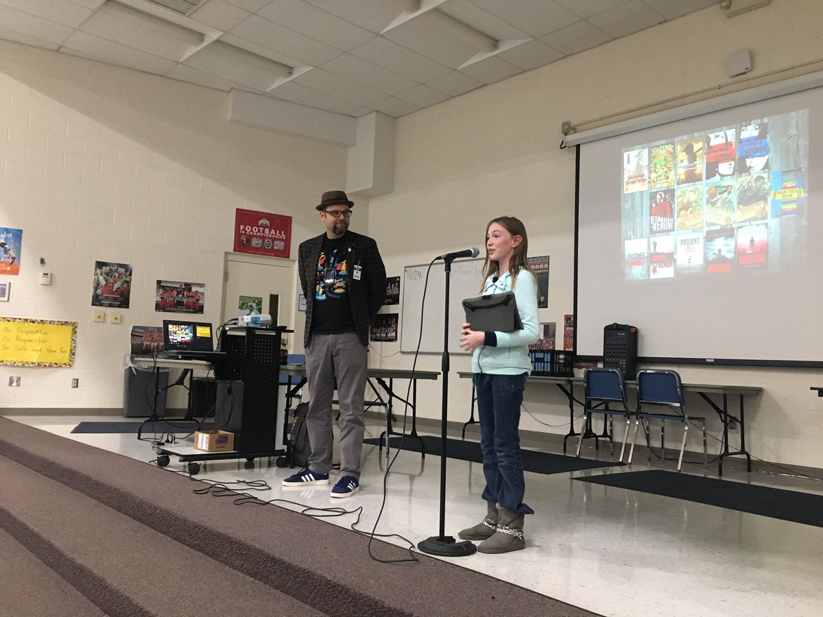 hthwildcats's tweet photo. What an unbelievable experience for our @hilliardtharp students to hear from @nytimes best seller &amp; author @AlanGratz explain his methods and progression to his writing #Practiceyourpassion @HilliardSchools #interests #mindset #academics https://t.co/bzd9XZltIu