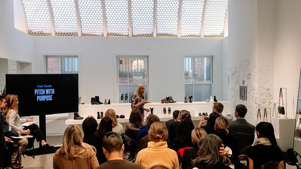 ElizabethGoreUS's tweet image. From inside HelloAlice.com&apos;s #PitchWithPurpose at #FCFestival. I think it is so cool that we are able showcase three incredible businesses inside a powerhouse #FemaleFounded company -- @RebeccaMinkoff.