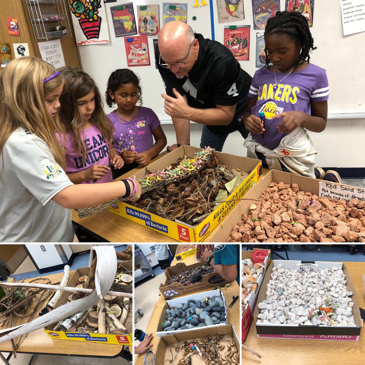 SteamSoCal's tweet photo. 2nd &amp; 3rd Grade Scientists @SumacLSTEM explored habitats and asked what would Naure Artist Andrew Goldsworthy create?#SteamSoCal #ElementaryNGSS #HandsOnLearing #SumacPride #LVUSD #NGSSeducation https://t.co/X6cuqKfI2K