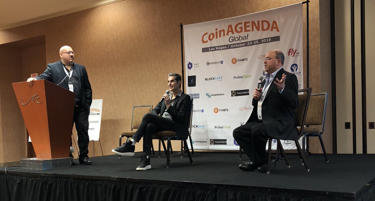 RivetzCorp's tweet photo. We have @SethShapiroTV interviewing @perryfarrell and Cary Granat of @immersiveartis1 / @kindheaven #CoinAgenda https://t.co/l76oiLwwFP