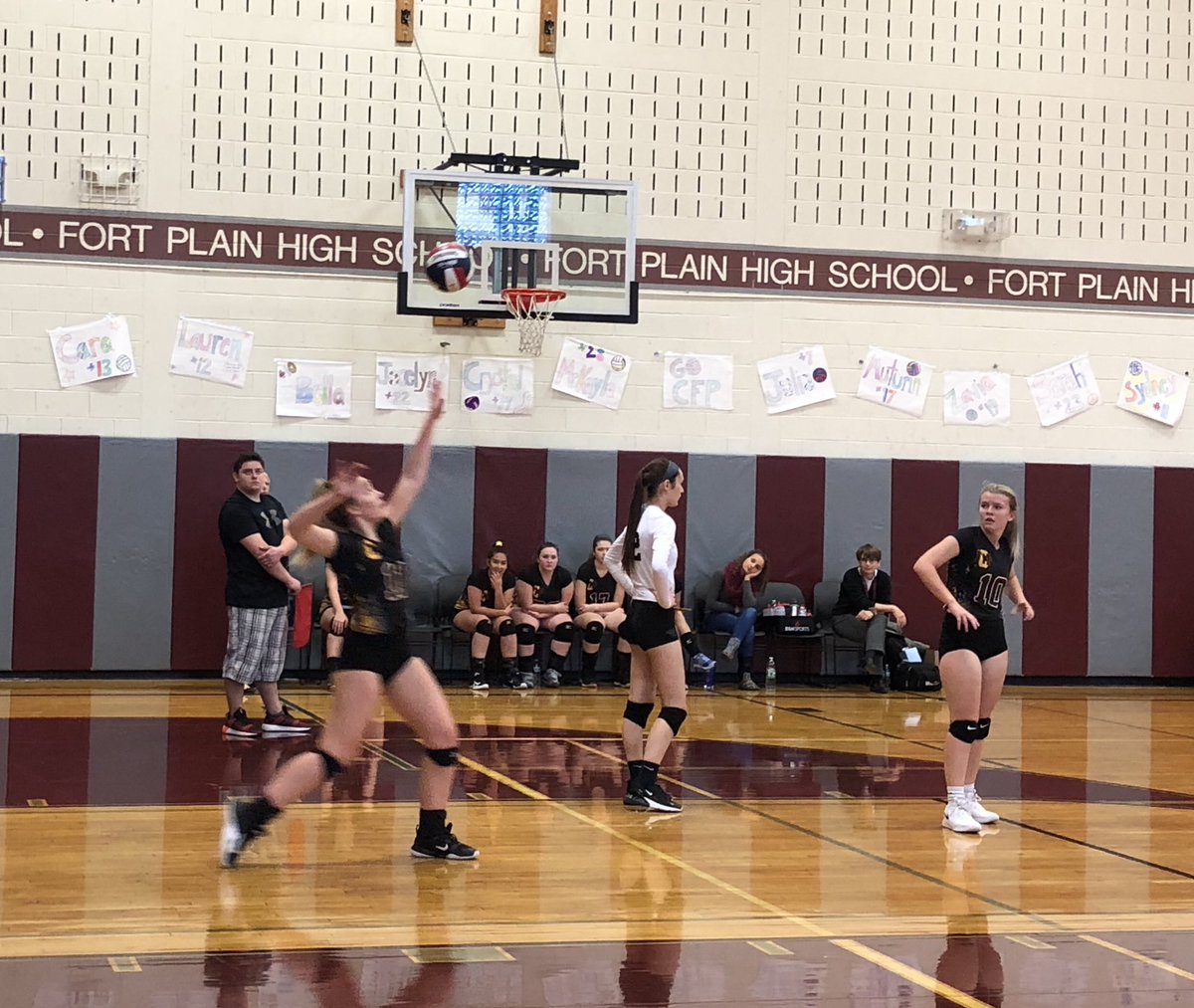 Action from today’s <a href="/CfpVolleyball/">cfp volleyball</a> win over Mechanicville!
