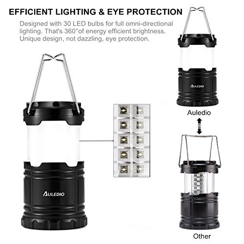 LED Camping Lantern, Auledio Portable Outdoor Collapsible LED Lantern survivalgear.guru/listing-204-.h…