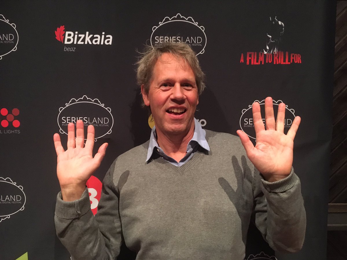 I am in Bilbao @ #seriesland with our trailer for #themanforyoursins #dermanfürdiesünde