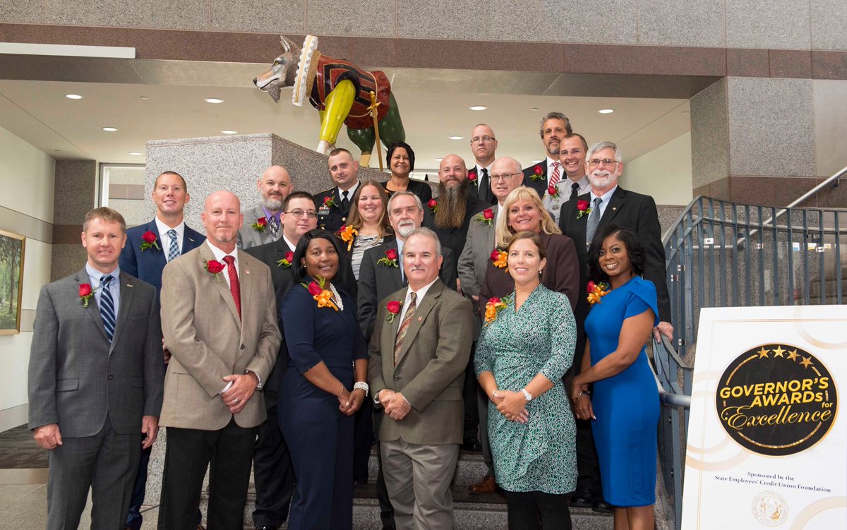 NCStateBenefits's tweet photo. 3 @NCState employees were honored with the 2018 Governors Award for Excellence yesterday at a ceremony honoring 20 total state employees. Check out why David Josephus, Dane Johnston, and David Setser were honored with this prestigious award. #ThinkandDo https://t.co/sMSBdHA2aA https://t.co/qfTB3YnzJt