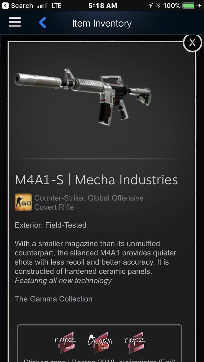 HawkGives's tweet photo. 🎁 M4A1-S | Mecha Industries ($11) 🎁 

💞 HOW TO ENTER:
★Retweet 🔁
★Comment On This Video - https://t.co/UtJt4arQDm
★Follow @HawkGives 💜
(MUST SHOW PROOF 👀)

⏳ Winner @ 125 RT’s! ⏳

#CSGOGiveaway https://t.co/NmPb2zo9wS