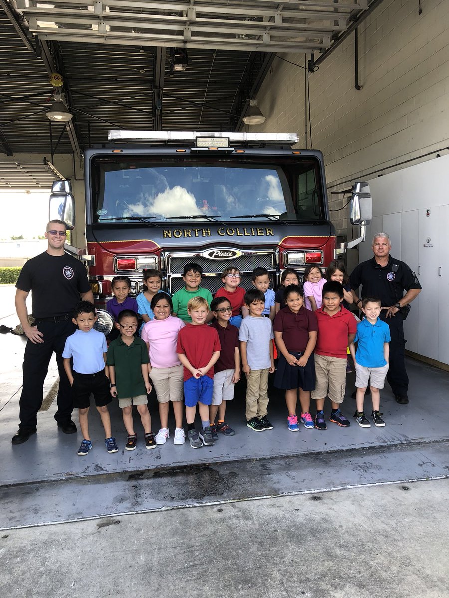 We had an awesome time on our trip to the fire station. We learned about fire safety, took a look inside the fire truck, and they even let us spray the water hose! Thank you North Collier Fire Control-Rescue <a href="/PoincianaCCPS/">Poinciana Elementary</a> #CCPSproud