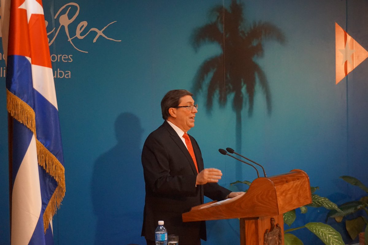 Cuban Chancellor Bruno Rodriguez Parrilla.