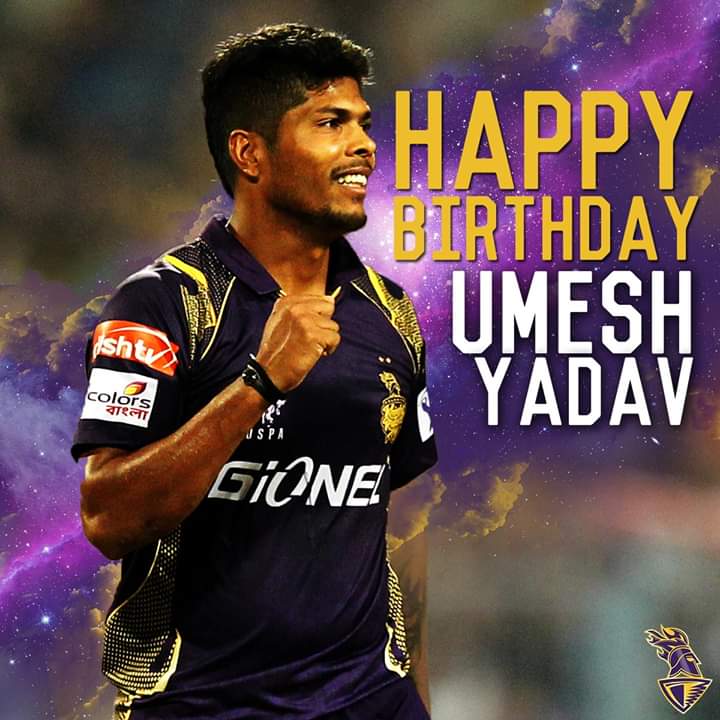 Wish you HAPPY BIRTHDAY *Umesh Yadav*. God bless you       