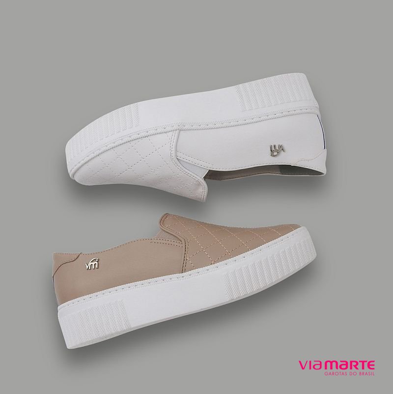 slip on branco via marte