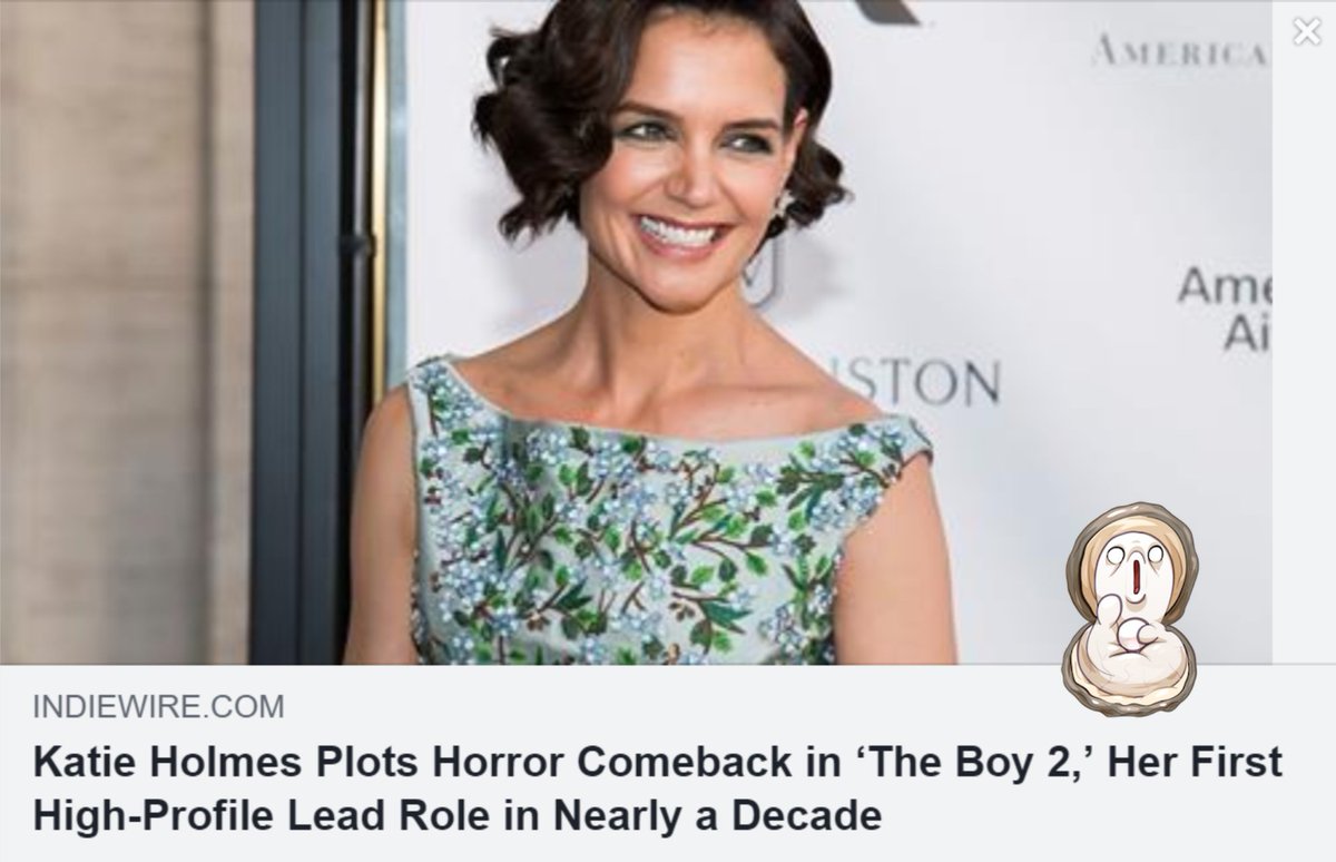 HydeHooligans's tweet photo. Katie Holmes Returns to Horror Movie Roots With Role in ‘The Boy 2’ | IndieWire https://t.co/pX1CfDg0yG

#katieholmes #theboy2 #horror #stxentertainment #lakeshoreentertainment #film #filmnews https://t.co/mqPprNcZyj