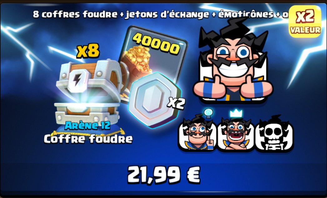 KrashNek974's tweet photo. 🎁 1er #Concours Spécial 6K 🎁

🎯Le Pack Spécial #Halloween sur #ClashRoyale à gagner !🎯

Pour participer:
♻️ #RT
👨‍💻 Follow @KrashNek974 , @Crise_light &amp; @SAPH1R_ODark
🤝 Mentionne deux ami(e)s

🍀TAS dans une semaine.🔚 https://t.co/e2K2FgW9KB