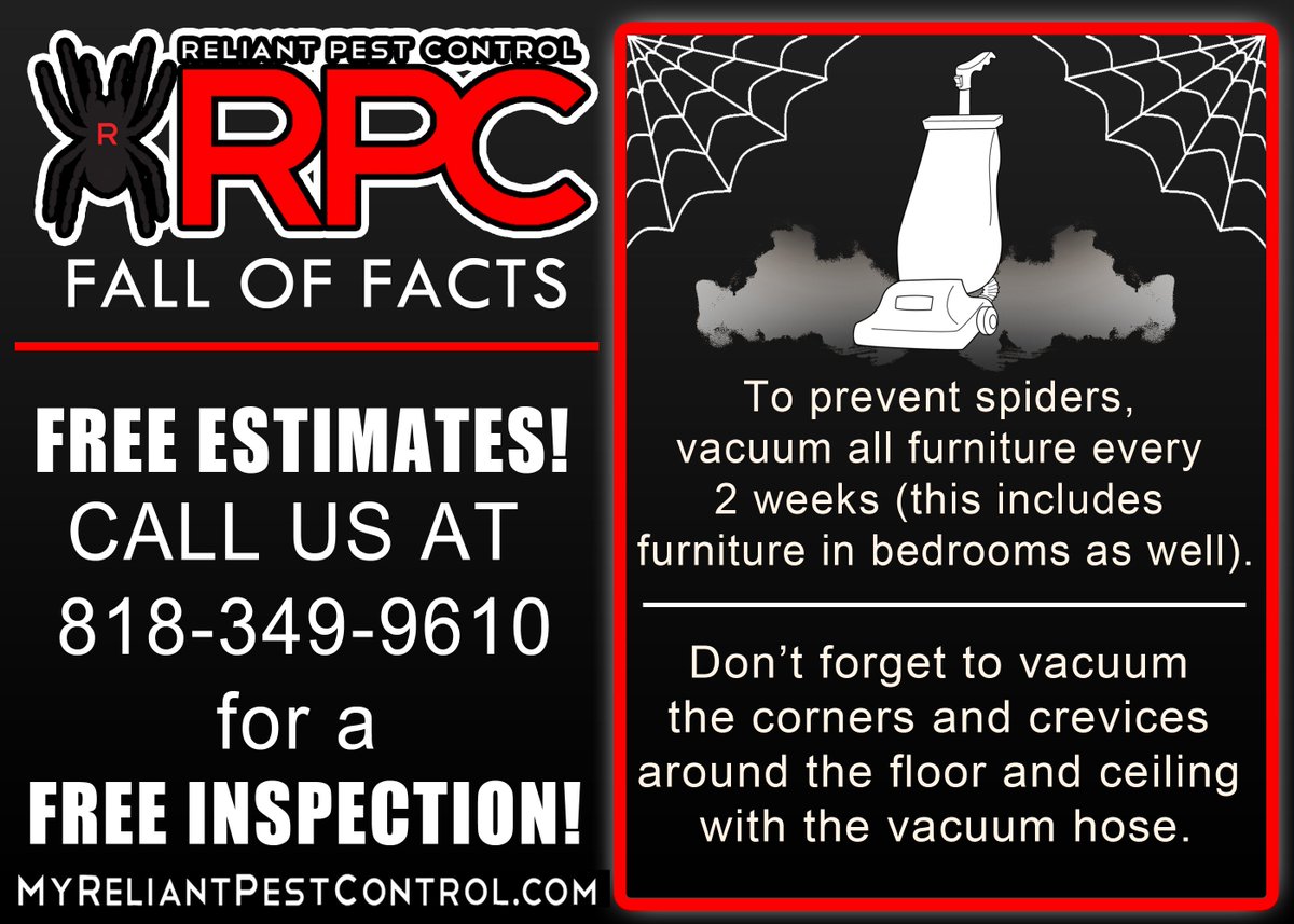 MyReliantPC's tweet photo. #RPC #FallOfFacts Please don't get confused when we say vacuum your furniture, remember it comes with a vacuum hose. CALL US AT 818-349-9610 for a FREE INSPECTION! https://t.co/pMA4Hmk12R