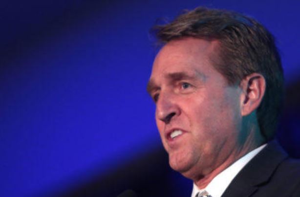 FreeWoodPost's tweet photo. Jeff Flake Unable To Find Spine With Lips Still Firmly Attached To Trump’s Ass; Obstructs View https://t.co/hxuwrlxDX6 https://t.co/9V42jAOdsV