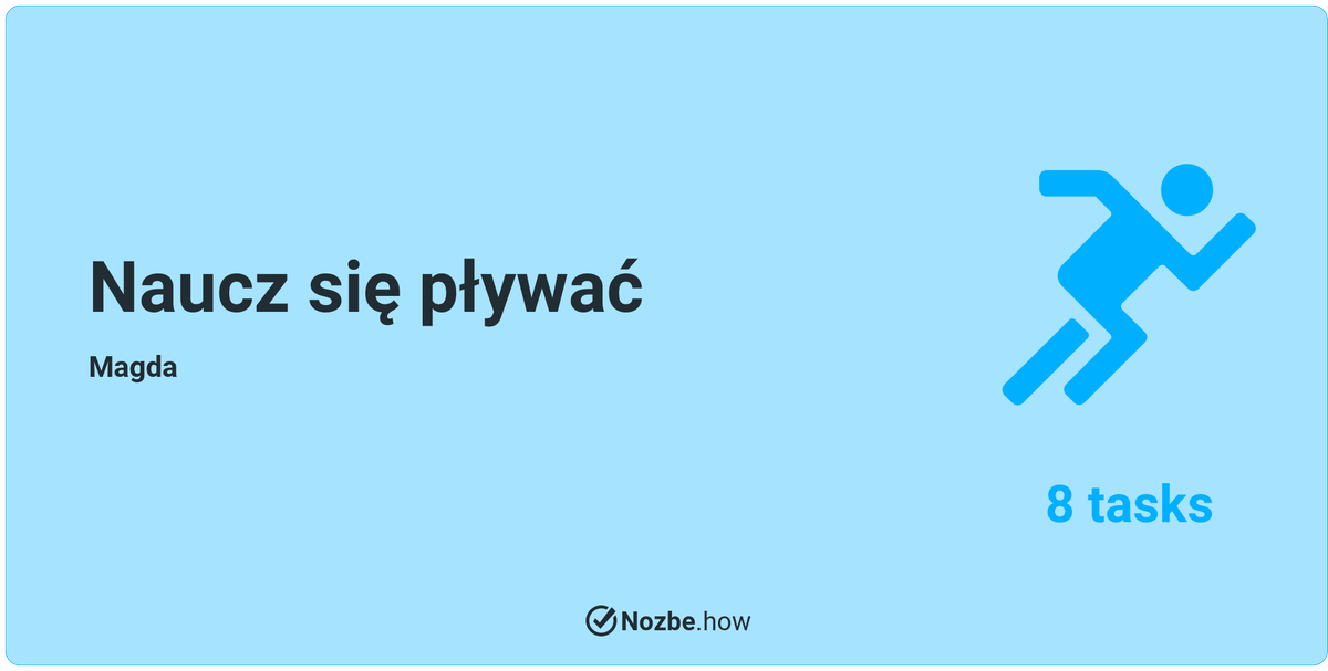 nozbePL's tweet photo. Gdy pogoda nie zachęca do uprawiania sportów na zewnątrz (wiatr! deszcz! liście spadające na głowę! ;) ), warto pomyśleć o pływaniu 🏊♀️
Potrzebujesz stroju, czepka, basenu… i tego szablonu #NozbeHOW: https://t.co/aj9bo4DNpm
Powodzenia! 💪 https://t.co/1mD5nmNrOU
