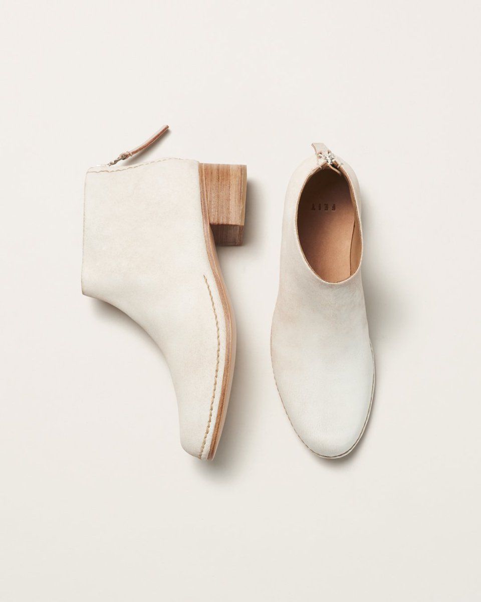 FEITDirect's tweet image. New Release: Ceremonial Raw White Mid Heel and Wedge. Now available in select stores and at feitdirect.com