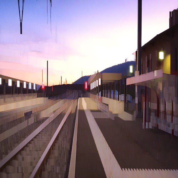 fdufey's tweet photo. 20181024 Soleil couchant sur la gare https://t.co/auYMXzHj7Z