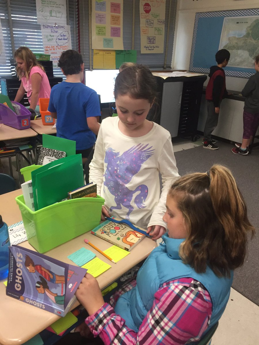 Winning4th's tweet image. Reading partners working together to hold each other accountable for growing ideas from the text @TCRWP