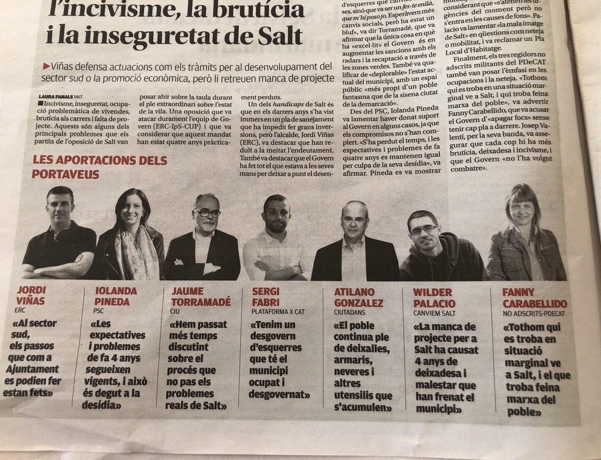 saltenca_'s tweet photo. Un drama per a tothom. Menys x #IpsSalt o per la #cupSalt que no es digna a dir res. Espero que tinguin els mateixos vots que comentaris. Ningú entén com es pot fer política lamentable destructiva i degenerativa per Salt. #Salt #infoSalt #municipals19 https://t.co/b9HFldAtiD
