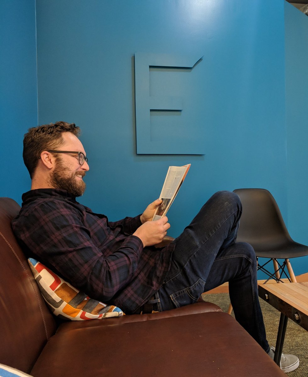 Putting the finishing touches on the new office!