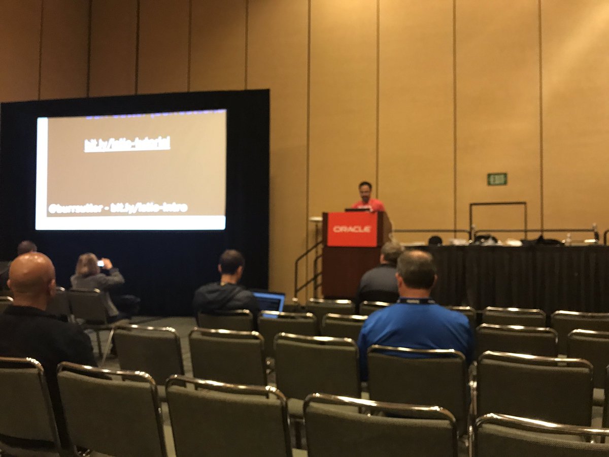 MichaelSchoeck's tweet photo. Enter the Service Mesh with @burrsutter #codeone https://t.co/Qmi4T4hxv4