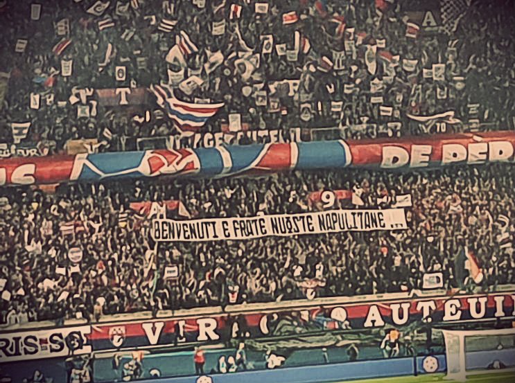 Striscione al Parco dei Principi: "Benvenuti e frate nuost napulitane..." #PSGNapoli