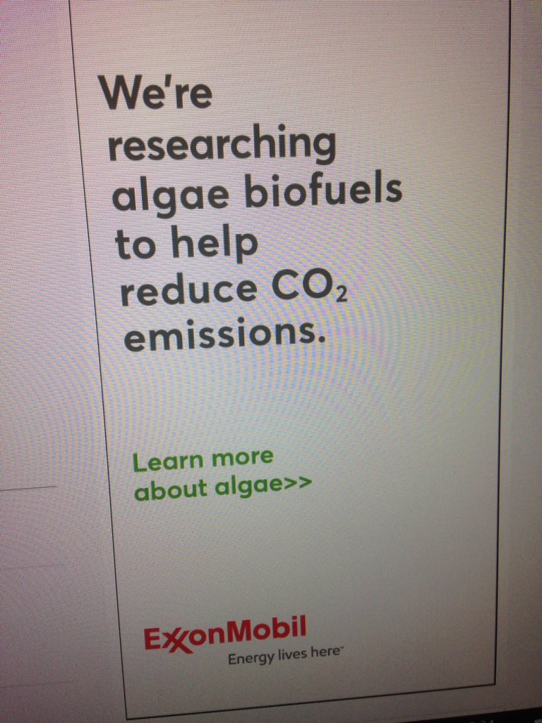 Hannah Conway (@1hannahconway) on Twitter photo Bombardment of target ads by <a href="/exxonmobil/">ExxonMobil</a> spreading false information about 'green' algea #biofuels. Debunk here: grist.org/article/whats-… Bombardment of target ads by <a href="/exxonmobil/">ExxonMobil</a> spreading false information about 'green' algea #biofuels. Debunk here: grist.org/article/whats-…