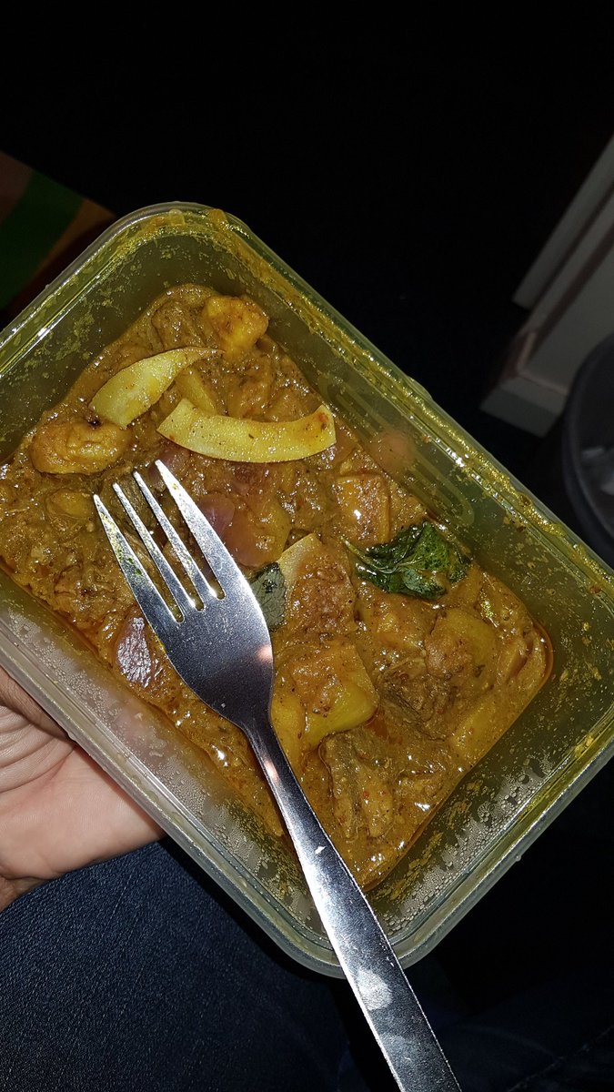 KimmyHibbert's tweet photo. Thanks to Fidel my flat mate for tellimg me about a Caribbean restaurant in Swansea #currymutton. The only thing unu have over mi now is pigtail. @jovanthony would approve https://t.co/SedfzqoENK