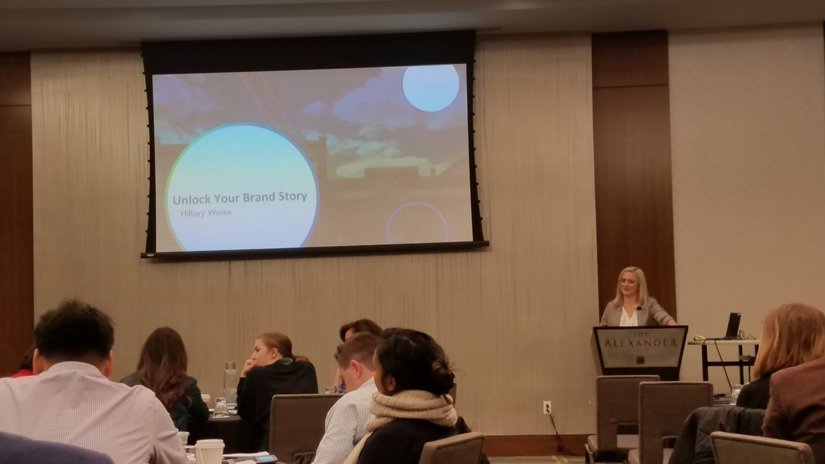 mmkmeyer's tweet photo. Learning about Unlocking Your Brand Story from @HCWeiss at the @LOCALiQ Growth Lab in Indy! https://t.co/Y1SxFA8Jhv