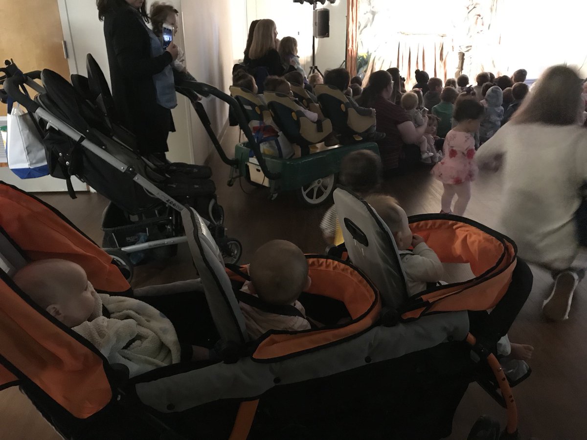 Babies in the Kirk Center for a puppet show #mvlittles #mvcommunity