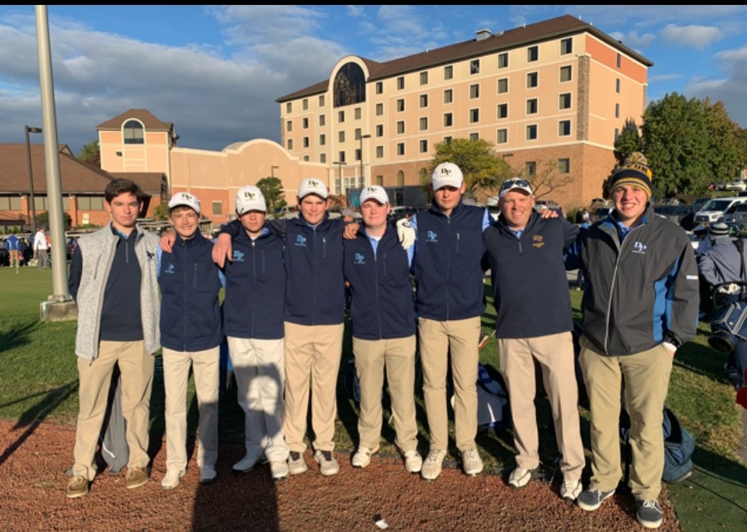 DevonPrepGolf's tweet image. Devon finishes the season at the PIAA State Championship in 4th place with a round of 343.  The Tide were led by Sophomore Ryan McCabe with a 4 over 75 in the tough windy conditions.  @athletics_devon @PIAASports