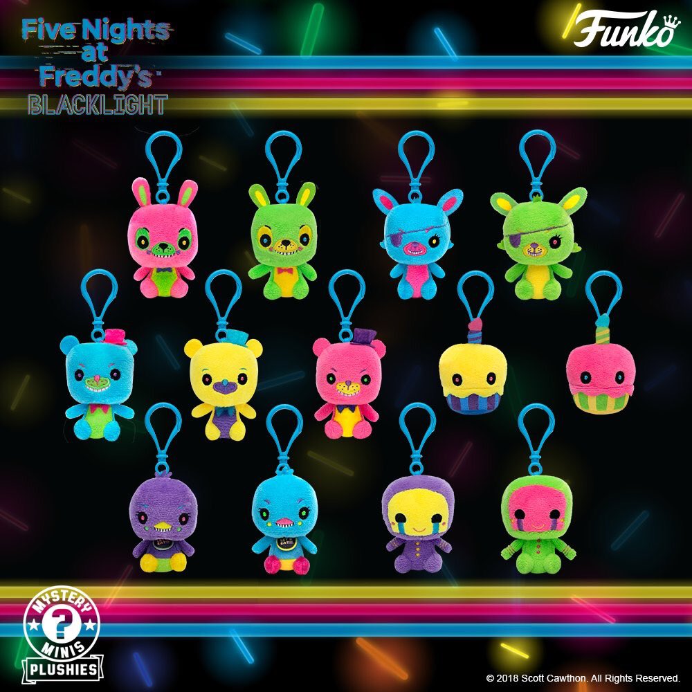 five nights at freddy's blacklight mystery minis