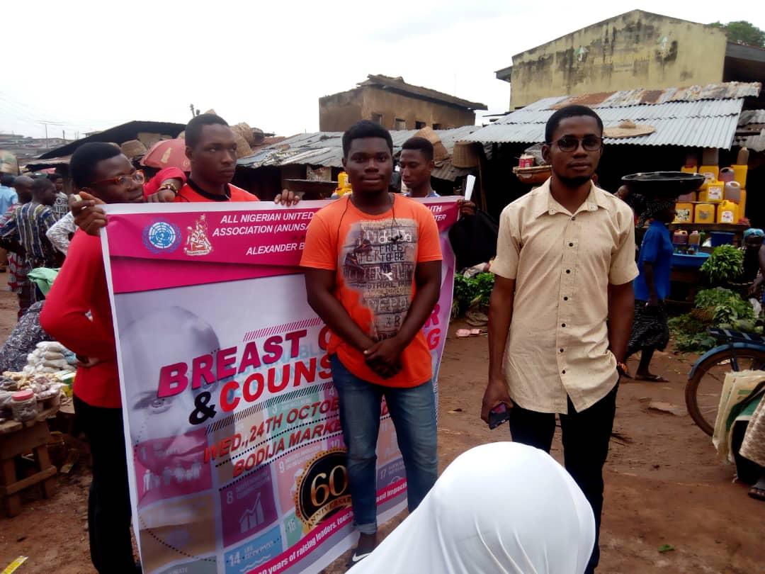 anunsaui's tweet photo. Breast Cancer Awareness today at Bodija Market@unitednations@WHO@oluwasegunoladokun https://t.co/wc9l0DcDLF