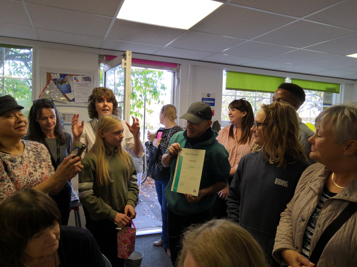 NowHeritage's tweet photo. Super proud of Dean who received a certificate of Enterprise at @radiangroup  #Roundaboutcafe's 5th birthday party. Watch for Dean's new hot food delivery service - by bike. #bigheartedcommunity https://t.co/c0lDA9Jf9Y