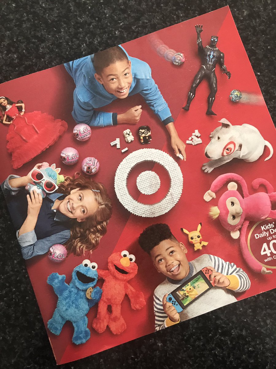 its_me_lorig's tweet photo. The first sign that Christmas is coming... @Target toy book! In less than 5 minutes the kids will have every item circled. #ChristmasisComing #TargetChristmas #boymom https://t.co/Nk8lFdSvEj
