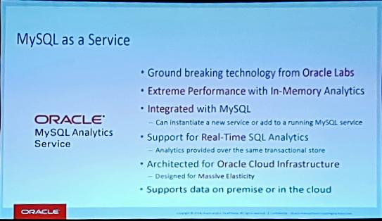 dmakreshanski's tweet image. Our project - MySQL Analytics Service - announced at Oracle OpenWorld. #oow18 #MySQL #MySQLAnalytics #rapid