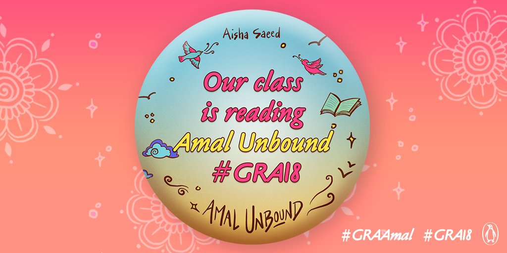 PenguinClass's tweet photo. Retweet if your class is reading @aishacs' #AmalUnbound for the Global Read Aloud! #GRA18 #GRAamal https://t.co/rL8m72YCSE